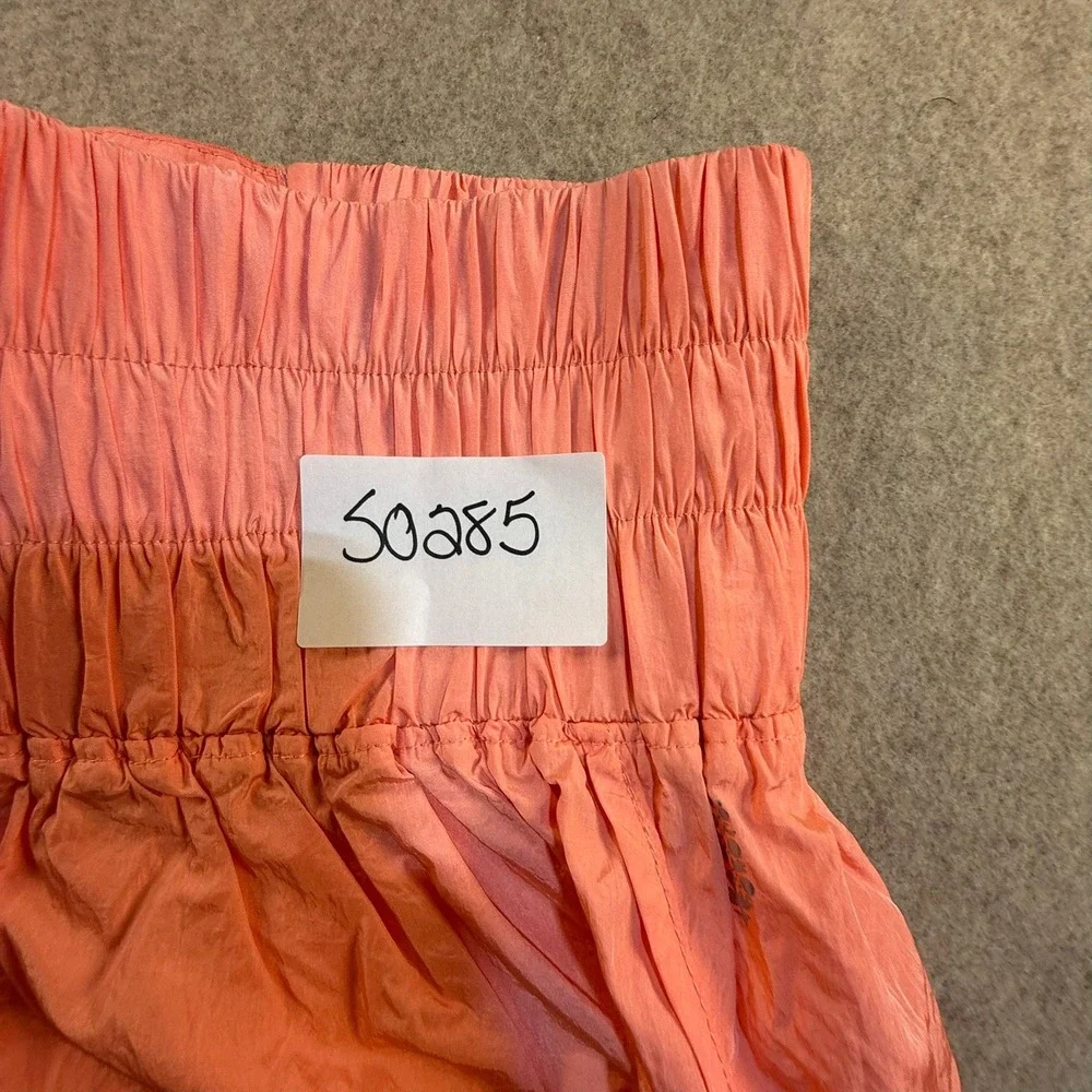 Free People FP Movement The Way‎ Home Shorts Coral Pink High Waisted Athletic LG